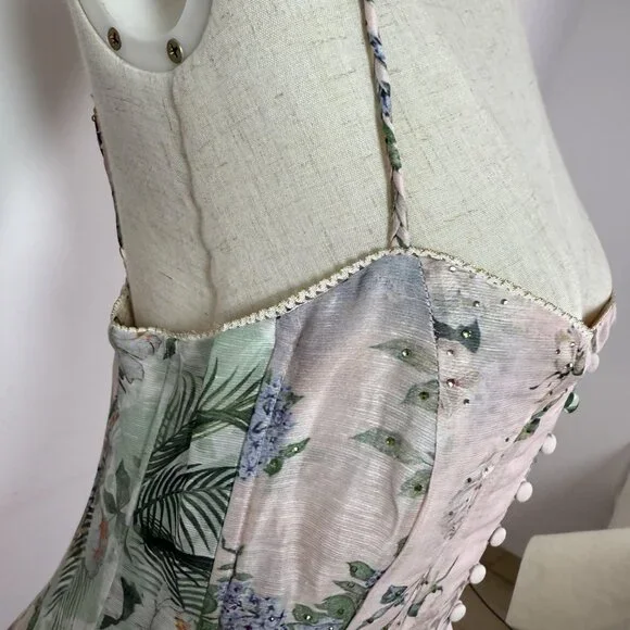 Camilla corset dress with long flared skirt - Picture 7 of 16